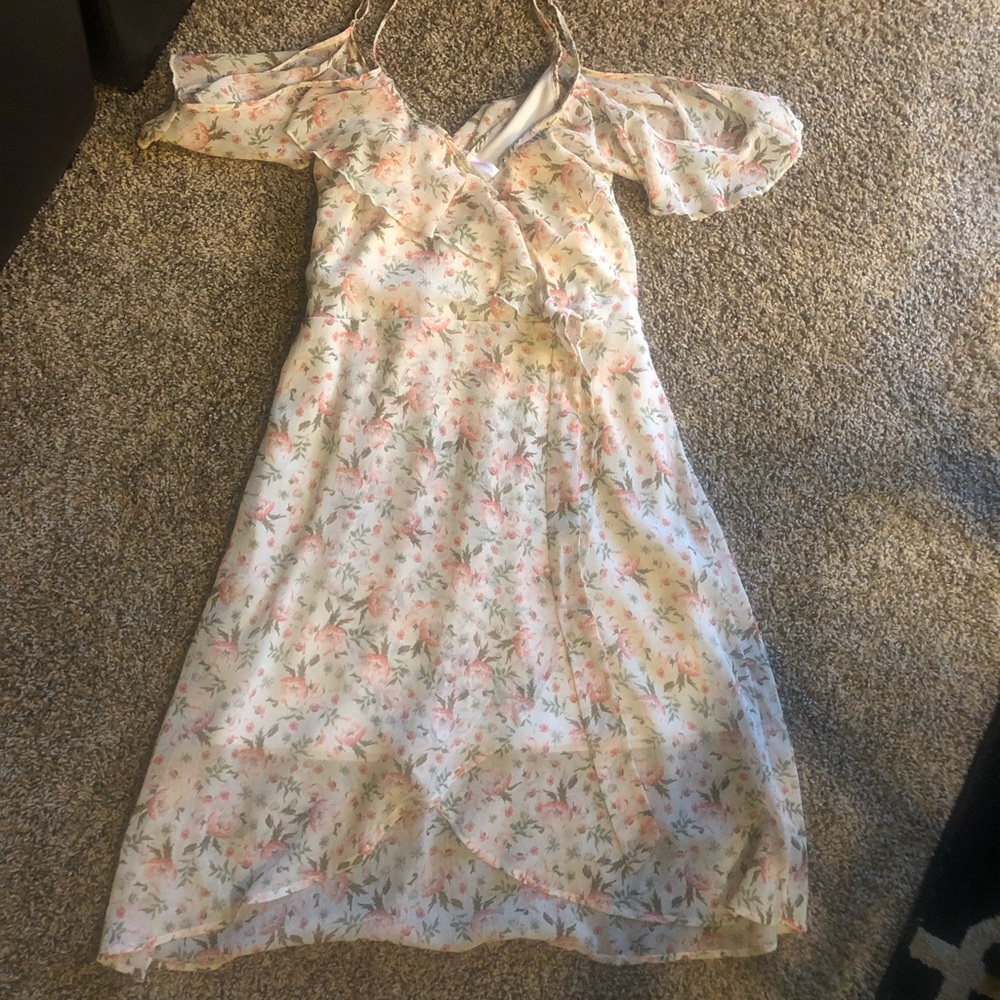 Floral Off-The-Shoulder Dress